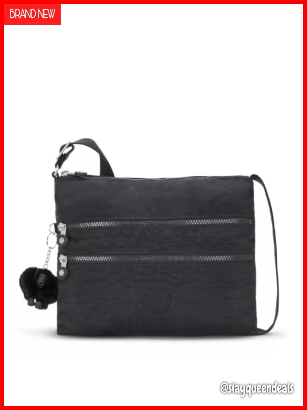 Kipling Alvar Nylon Crossbody Bag Lightweight Messenger Purse